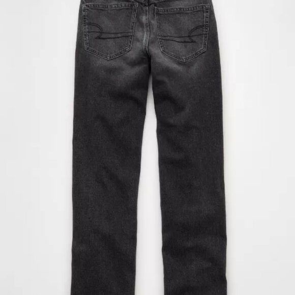 AE American Eagle Curvy Stretch Straight Jeans – Black, NWOT, Size 4 Short - Picture 2 of 6
